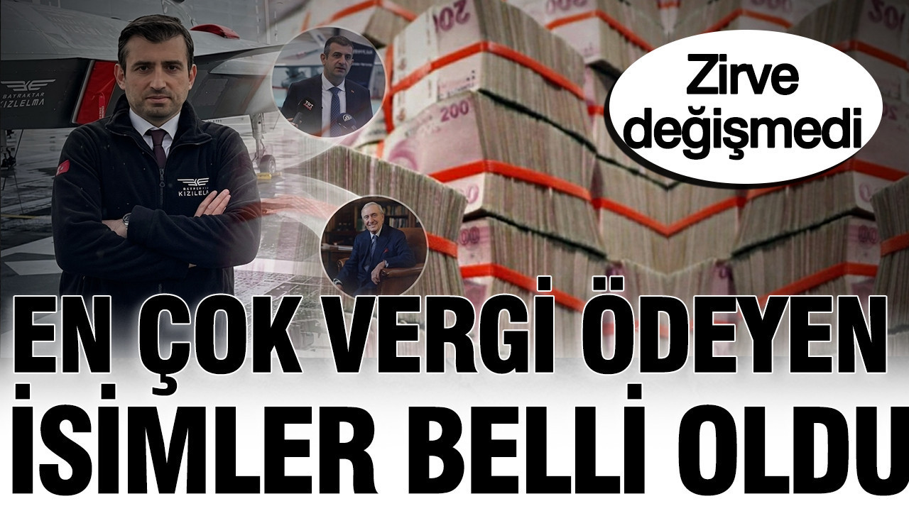 Türkiye’nin vergi rekortmenleri açıklandı: Zirvedeki isim yine Selçuk Bayraktar